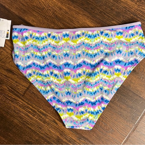 Time and Tru Women's 2-Pieces Wave Print Bikini Swimsuit Size M (8-10) - Picture 11 of 13